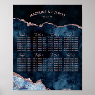 Sätesdiagram för Bröllopen Ro, Guldet Bord Poster