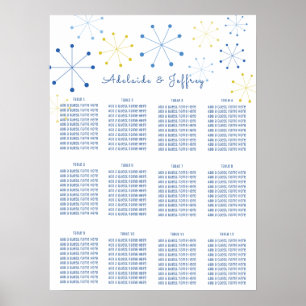 Sätesdiagram för den moderna Vintagen Stil Poster