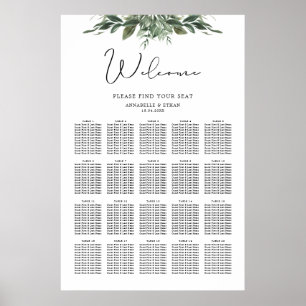 Sätesdiagram för flytande Löv Poster