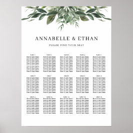 Sätesdiagram för flytande Löv Poster