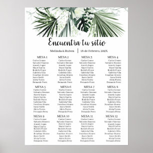 Sätesdiagram för Grey bröllop Poster