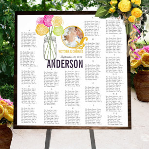 Sätesdiagram för Modern Mason Burk i Vintage ro Poster