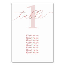 Sätesdiagram för ro Rosa Bordsnummer Bröllop