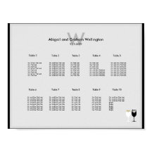 Sätesdiagram för vin Glases Bröllop