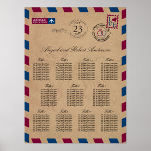 Sätesschema för Bröllop i Florida Airmail Guest Poster