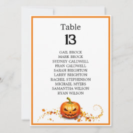 Sätesschemat för Halloween-Bröllop vid Scary Träd 