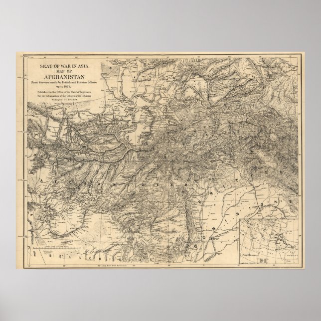 Sätet Krig: Afghanistan 1878 Poster (Framsidan)