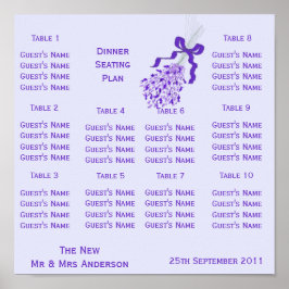 sätet Lavender Bröllop Poster