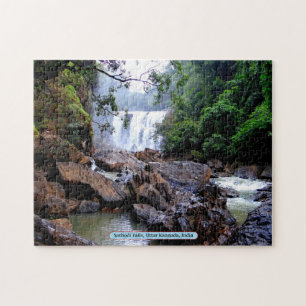 Sathodi Falls, Uttar Kannada, Indien Pussel