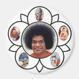 Sathya Sai Baba och Sarva Dharma på magneten Magnet