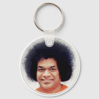 Sathya Sai Baba Porträtt på Keychaine Nyckelring
