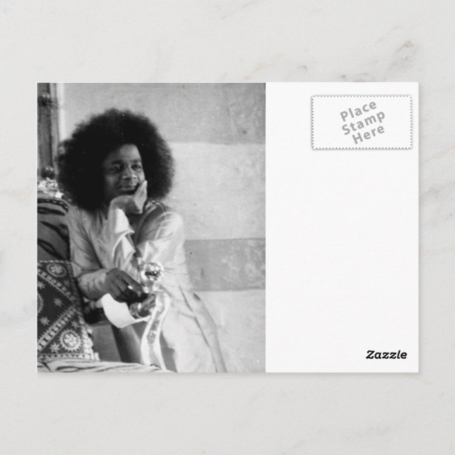 Sathya Sai Baba Postcard Vykort (Baksida)