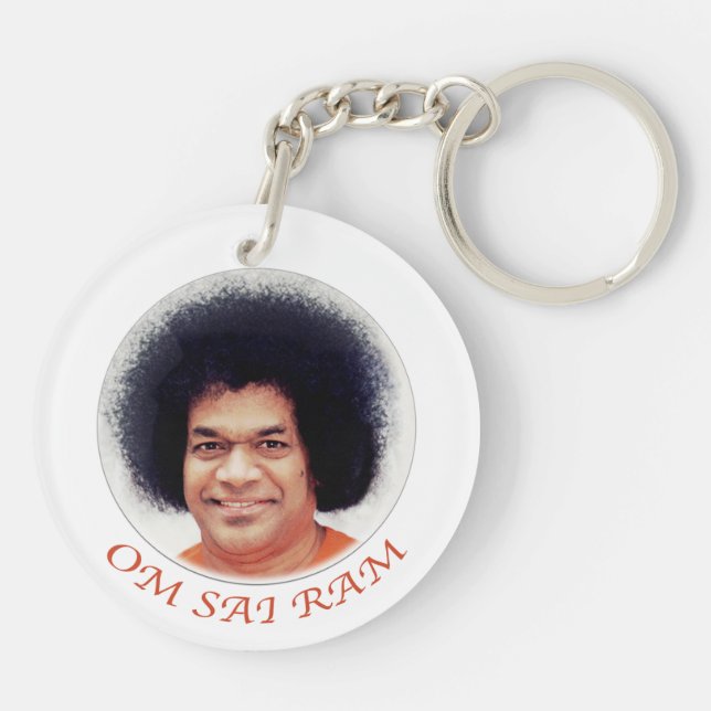 Sathya Sai BabaKeychain dubbel sida (Baksidan)