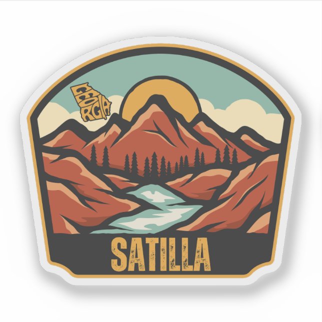 Satilla, Georgia Klistermärken (Framsida)