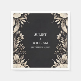 Satin Fabric Velvet Snöre Linen Pappra Bröllop Pappersservett