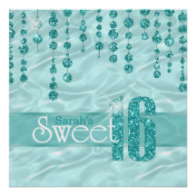 Satin Jewel Sweet sixteen Teal ID260