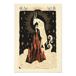Satin Photo Papper Capricorn Celestial Zodiac Fototryck