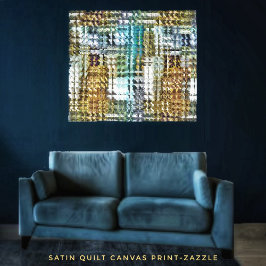 Satin Quilt Canvastryck