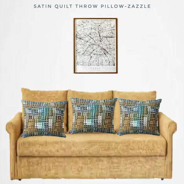 Satin Quilt Kudde (Skapare uppladdad)