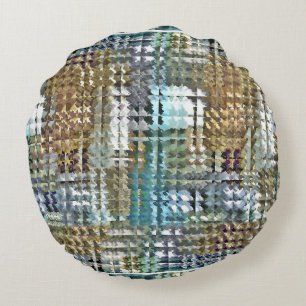 Satin Quilt Rund Kudde