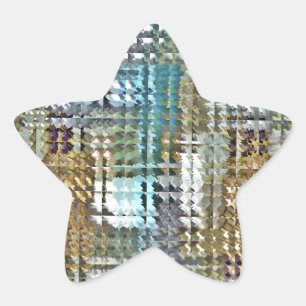 Satin Quilt Stjärnformat Klistermärke