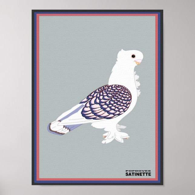 Satinette-utskrift Poster (Framsidan)