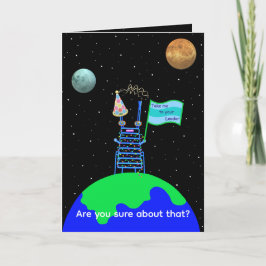 Satire Alien Birthday Card av Jo Bilder Kort