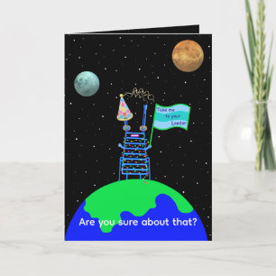 Satire Alien Birthday Card av Jo Bilder Kort