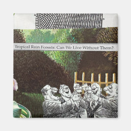 Satire om klimatförändringar i skogar magnet