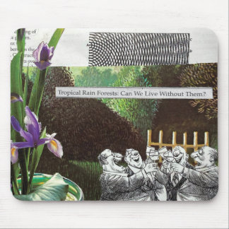 Satire om klimatförändringar i skogar musmatta