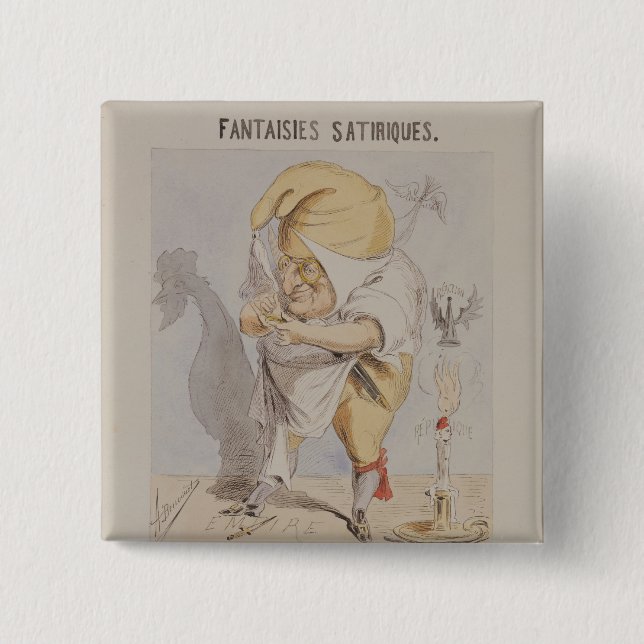 Satirical fantasier, karikatyr av Adolphe Knapp (Framsida)