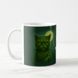 Satirical Furankenstein - Spooky Goth Stiched Cat Kaffemugg