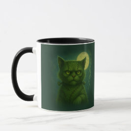 Satirical Furankenstein - Spooky Goth Stitched Cat Mugg