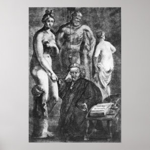Satirical porträtt av Laurence Sterne, c.1761 Poster