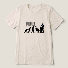 Satirisk blå politiker silhuett t shirt