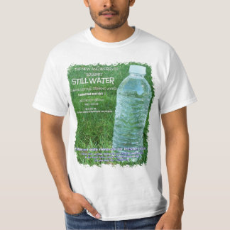 satirisk etikett för parodiparodivattenflaska t-shirt