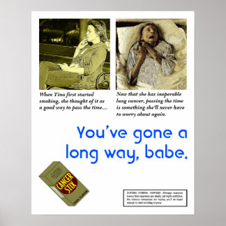 Satiriska antirökare Poster