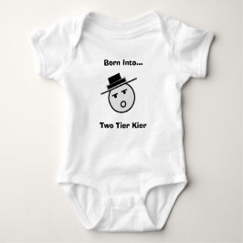 Satiriska tvåskiktskämpen Kier Babygro T Shirt