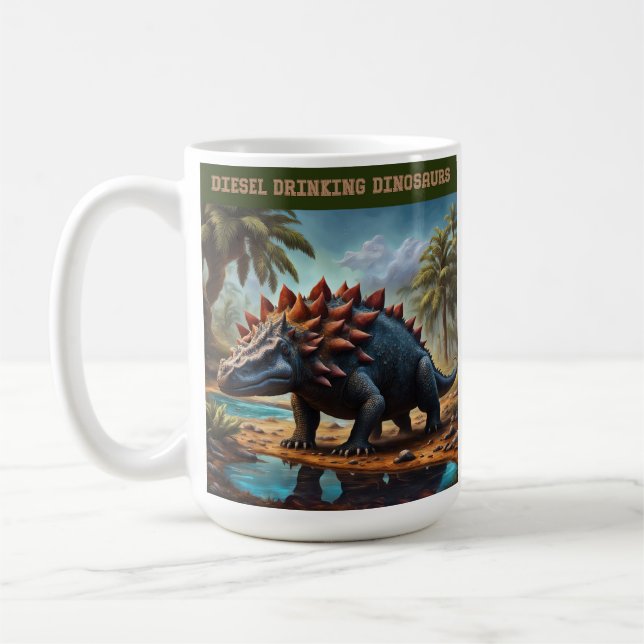 Satisfied Ankylosaurus Kaffemugg (Vänster)