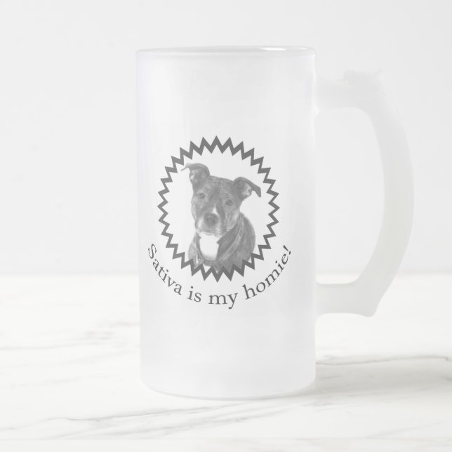 Sativa är min Homie frostade mugg (Höger)