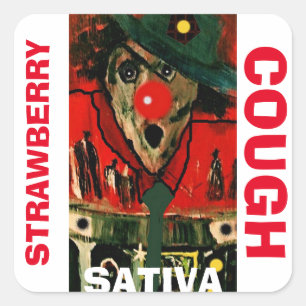 SATIVA JORDGUBBEHOSTA FYRKANTIGT KLISTERMÄRKE