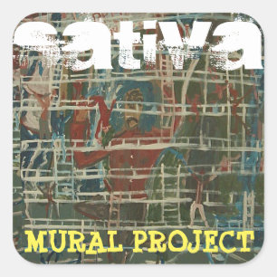 SATIVA MURALPROJEKT FYRKANTIGT KLISTERMÄRKE