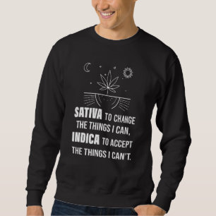 Sativa to change Indicator Accepterar Saken jag ka Lång Ärmad Tröja