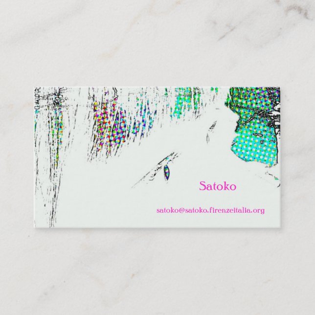 satoko visitkort (Framsida)