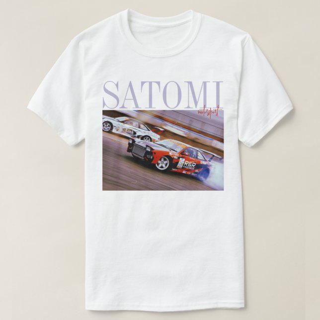 satomi motorsport "Drift Scene" T Shirt (Design framsida)