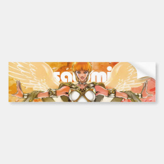 satomi motorsport Gaurdian Angel Bumper Sticker Bildekal