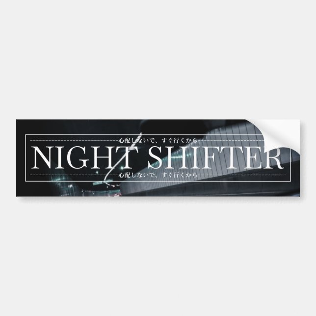 satomi motorsport "Night Shifter v2" Bildekal (Framsidan)