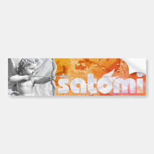 satomi motorsport "OG GULD" Bumper Sticker Bildekal