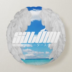 Satomi motorsport Round Pillow Rund Kudde