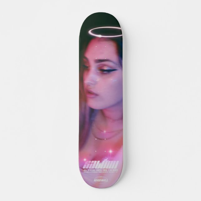 satomi motorsport "satomi angel 02" mini skateboard bräda 18,5 cm (Framsida)
